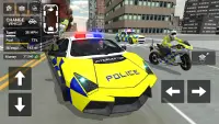Police Car Driving Motorbike Screen Shot 0