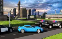 犯罪市警察の車追跡：レーシングシミュレータ18 Screen Shot 1