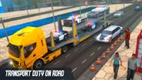 US Police Multi Level Car Transporter Truck 2021 Screen Shot 6