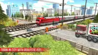 Симулятор городского поезда: Поезд вождения 2018 Screen Shot 9