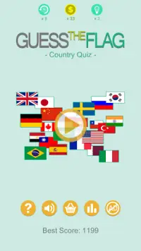 Guess The Flag - Land Quiz Screen Shot 0