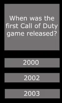 Trivia Call of Duty Screen Shot 1