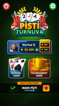 Pisti Tournament - Offline Screen Shot 0