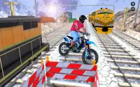Stunt Bike vs Speed Train Game Screen Shot 3