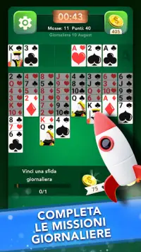 FreeCell Solitaire Italiano Screen Shot 2