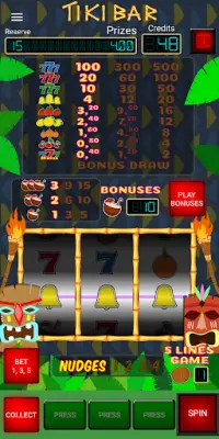 Tiki Bar: Free Slot Machine Screen Shot 0