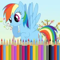 Cute Litle Pony Beautiful - Coloring Book Screen Shot 0
