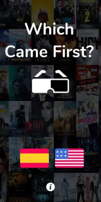 Which Came First? - Movie Quiz Screen Shot 1