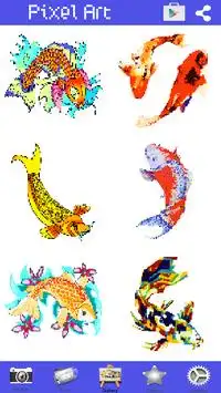 Coloring Book Koi Fish Pixel Art Screen Shot 4