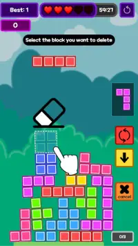 Offline Block Stacker : hard game Screen Shot 2