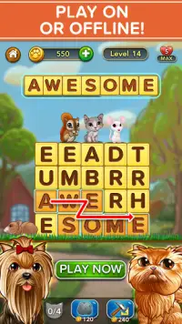 WORD PETS: Cute Pet Word Games Screen Shot 4