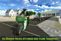 US Border Police ATV Quad Bike Plane Transport Sim Screen Shot 4