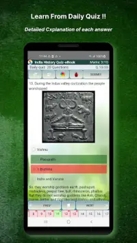 Indian History Quiz & eBook Screen Shot 21
