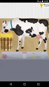 Leite de vaca fazenda jogo Screen Shot 4