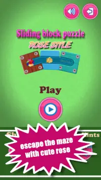 Sliding block puzzle: rose style Screen Shot 0