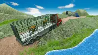जंगली पशु ट्रक सिम्युलेटर: पशु परिवहन खेल Screen Shot 4