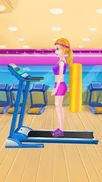 Girl Workout at Gym Screen Shot 1