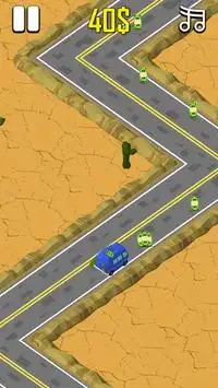 Infinito zigzag de coches Screen Shot 6