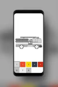 Cars Pixel Art-Free Coloring Book Screen Shot 5