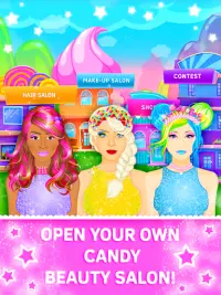 Candy Makeover Games for Girls. Hair and makeup Screen Shot 0