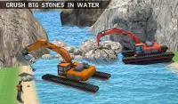 Water Surfer Excavator Crane 3D: Construction Site Screen Shot 11