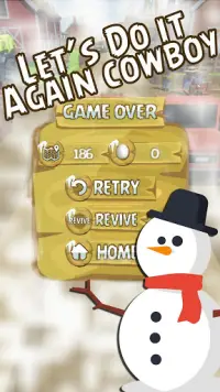 Christmas Farm Cowboy Run Screen Shot 4