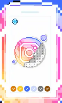 Pixel Art Logo Games Coloring Screen Shot 2