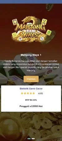Mahjong Ways Pg Soft Slot Demo Screen Shot 5