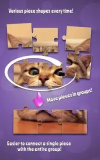 Chats Mignons Jeux De Puzzle Screen Shot 4