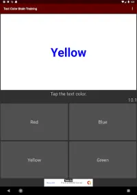 Text Color Brain training Screen Shot 19