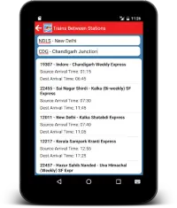 Indian Rail Offline Time Table Screen Shot 10