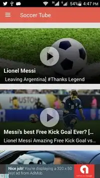 Soccer Tube: Football Clips Screen Shot 0