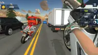 Extreme Highway Traffic Bike Race :Impossible Game Screen Shot 1