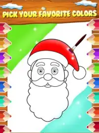 Christmas Coloring Book - Kids Game Screen Shot 2