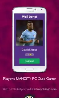 Players MANCITY FC Quiz Game Screen Shot 4