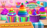 DIY Rainbow Cupcake Maker - Kids Cooking Game Screen Shot 0