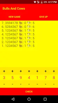 Bulls & Cows - Code Cracker Game Screen Shot 5