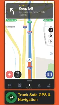 Truck Driver Power - Truck GPS Screen Shot 0