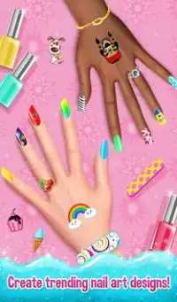 Nail Art Shiny Design Salon - Sweet Girls Manicure Screen Shot 8