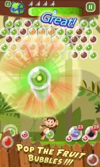 Fruit Bubble Shooter - MoKiGo Gets Banana Screen Shot 0