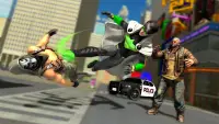 Flying Police Robot Hero - Crime City Rescue Game Screen Shot 8
