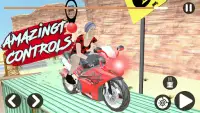 Bike Stunts 3D - Traffic Rider Bike Racing Games Screen Shot 2