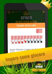 Gioco Spider - giochi di carte gratis Screen Shot 9