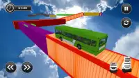 Impossible Driving Crazy Bus Stunt: Sky Race Screen Shot 1