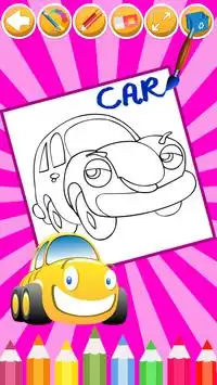 Car Coloring Pages: Best Coloring Book Games Screen Shot 1