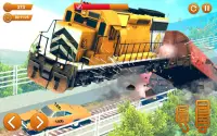 ट्रेन बनाम कार क्रैश: रेसिंग गेम्स 2019 Screen Shot 6