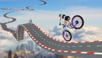 बीएमएक्स साइकिल मेगा रैंप स्टंट - साइकिल रेसिंग गे Screen Shot 2