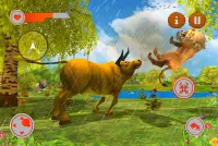 Wild Bull Family Survival Sim Screen Shot 2