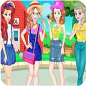 Dress up games for girls - Princess College Style