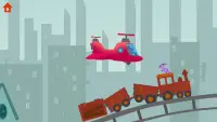 공룡 헬리콥터 - 아동용 공중 구조 게임 Screen Shot 7